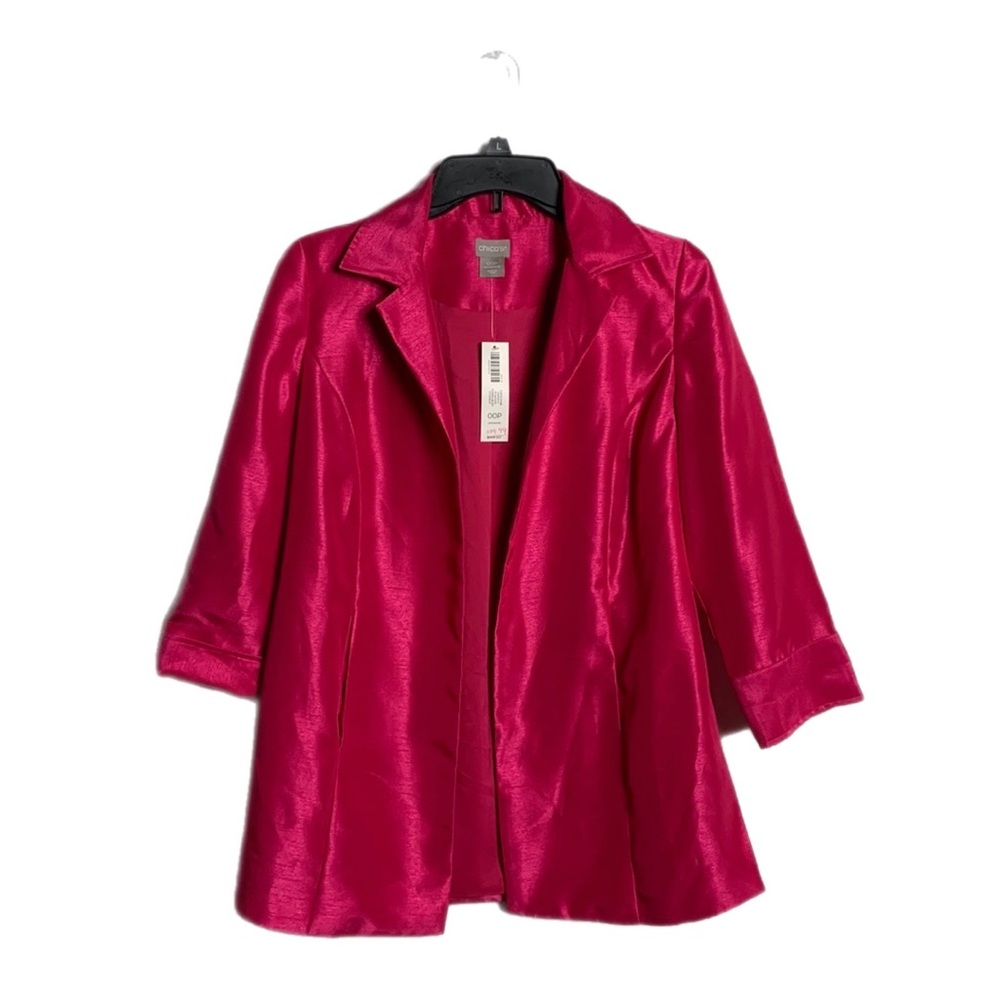 Chico’s Petite Women’s Pink Jacket Summer Business Casual Luncheon Date NWT